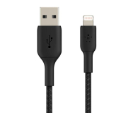 Belkin Kabel USB-A na Lightning, w oplocie, 0,15m, czarny - 1330427 - zdjęcie 1